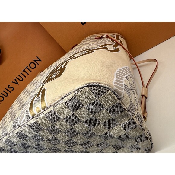 NIB Louis Vuitton Neverfull MM Nautical Azur N40471 💯% Authentic 🏅 - Picture 16 of 16